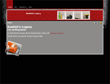 Tablet Screenshot of kushielslegacy.com